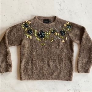 Embroidered Rachel Comey alpaca sweater
